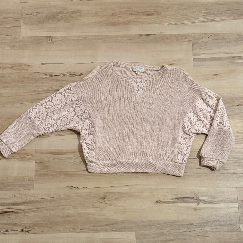 CreamTextured Sweater